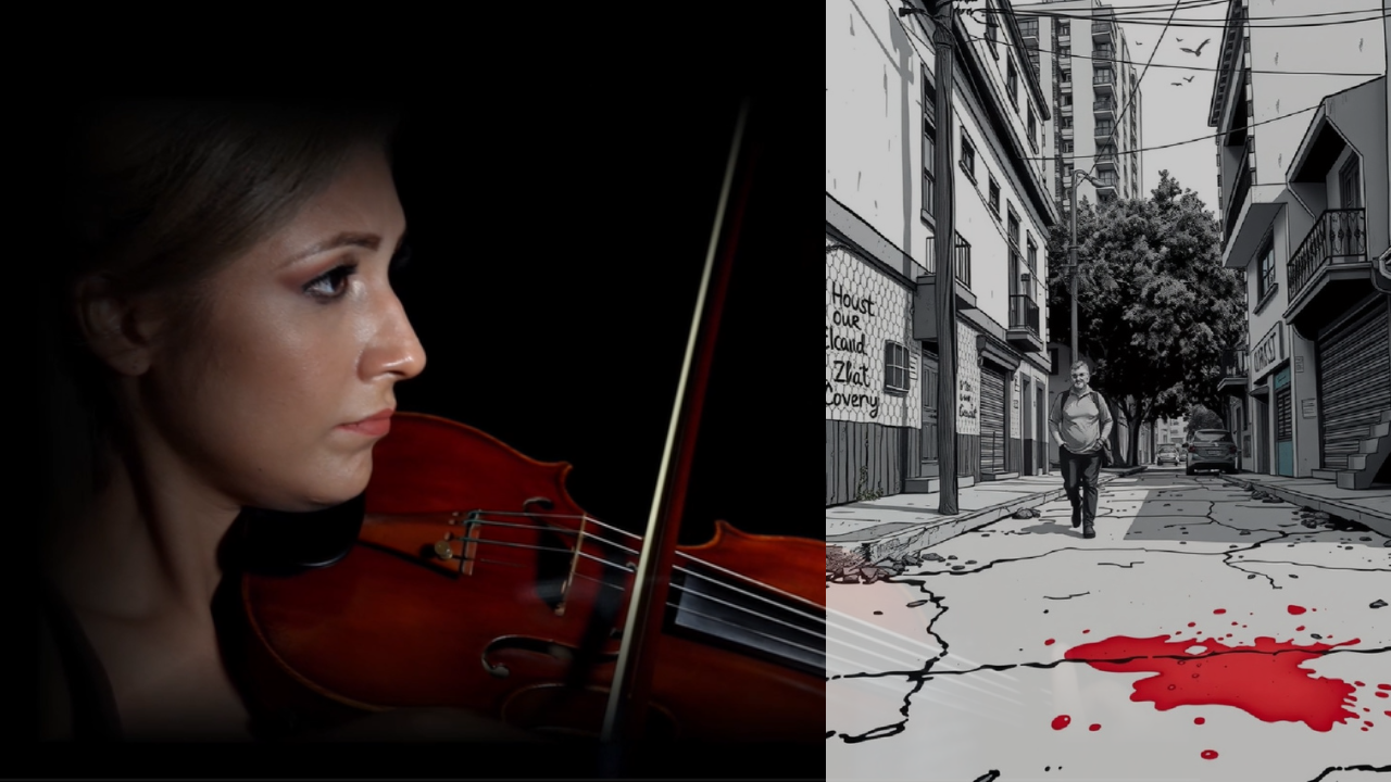 la mancha roja del cuento de azul rivera